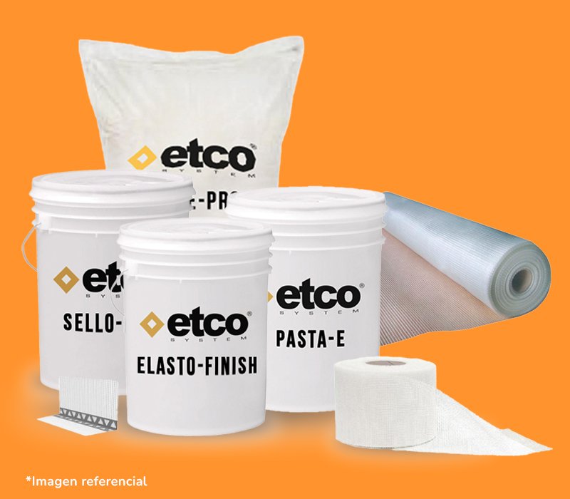 Pack completo EIFS con productos ETCO